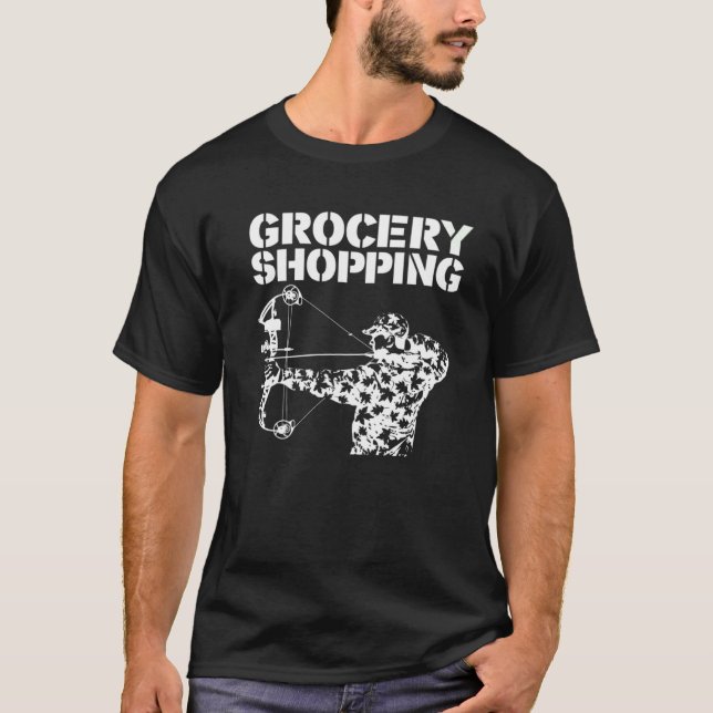 Camiseta Tienda de compras Bowhun Archer Deer Hunter (Anverso)