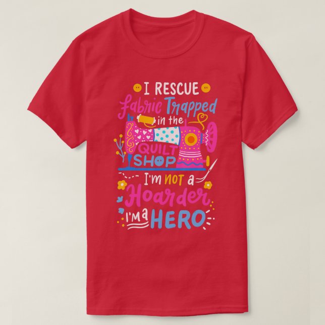 Camiseta Tienda de cosido de coser (Diseño del anverso)