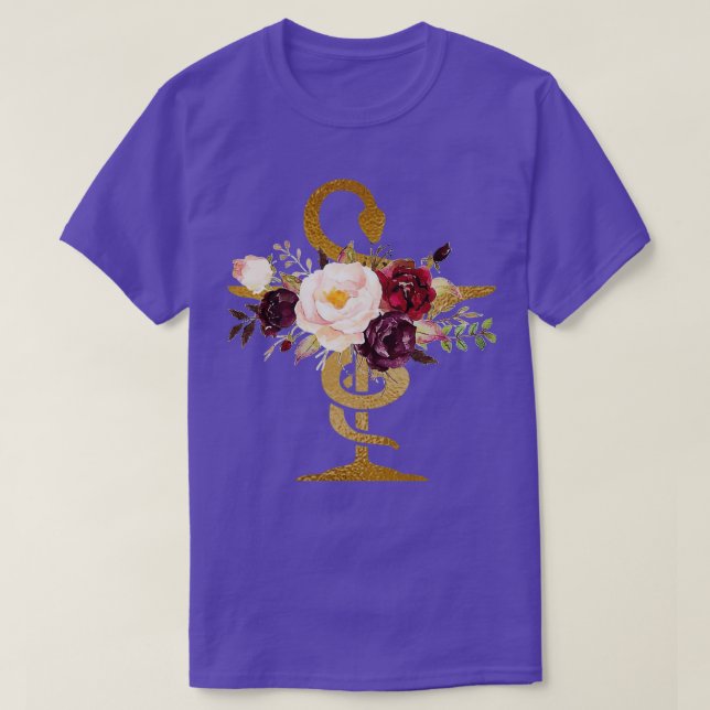 Camiseta Tienda de farmacias Decor burgundy marsala románti (Diseño del anverso)
