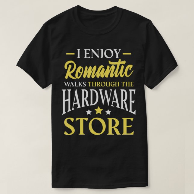 Camiseta Tienda de hardware de cotizaciones divertidas Comp (Diseño del anverso)