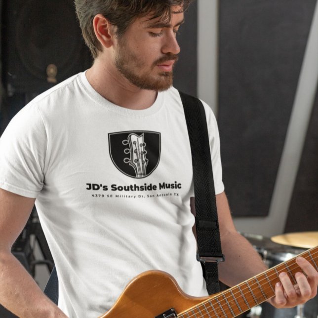 Camiseta Tienda de música Southside de JD con dirección (Subido por el creador)