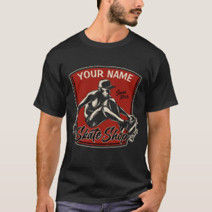Camiseta Tienda de patinaje personalizada Grab Trick Skateb