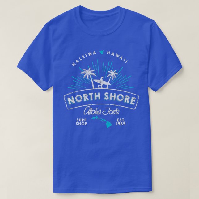 Camiseta Tienda de Surf Haleiwa en Hawaii North Shore (Diseño del anverso)