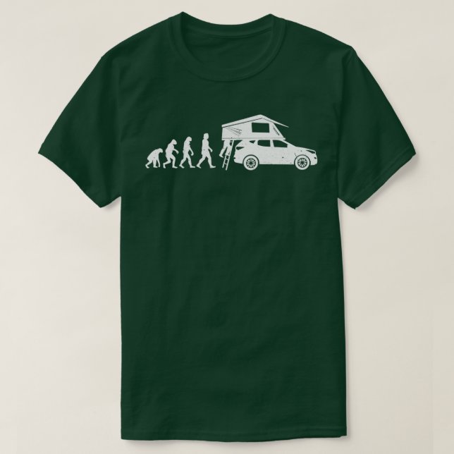 Camiseta Tienda de techo Regalo de Evolución para los campi (Diseño del anverso)