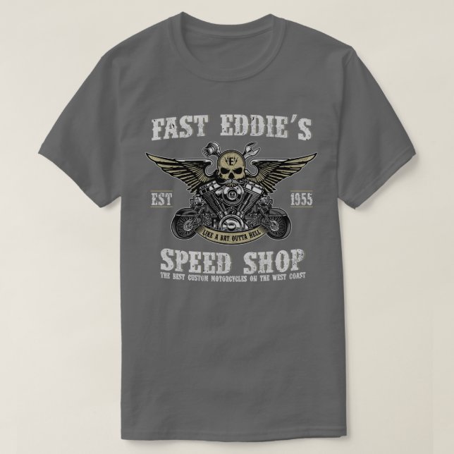 Camiseta Tienda de velocidad de los bordes rápidos  (Diseño del anverso)
