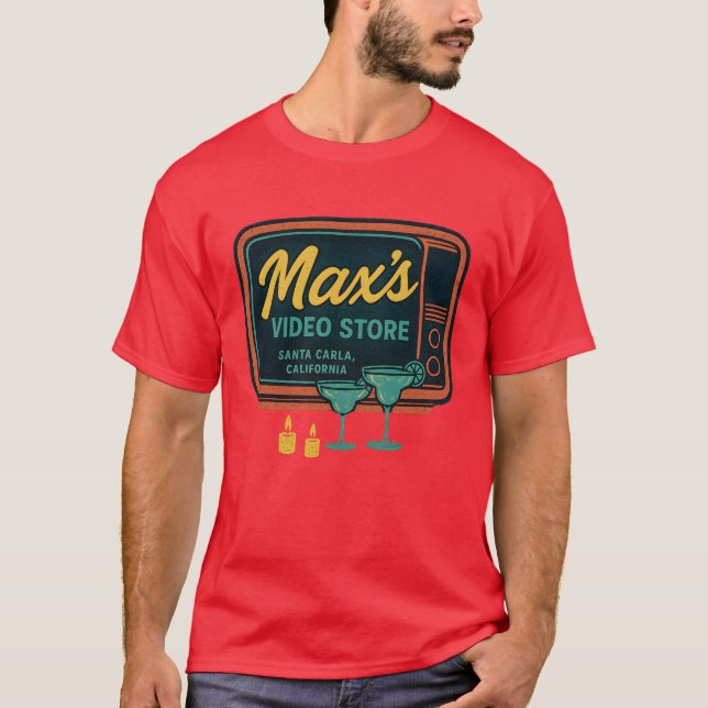 Camiseta Tienda de video de Max (Anverso)