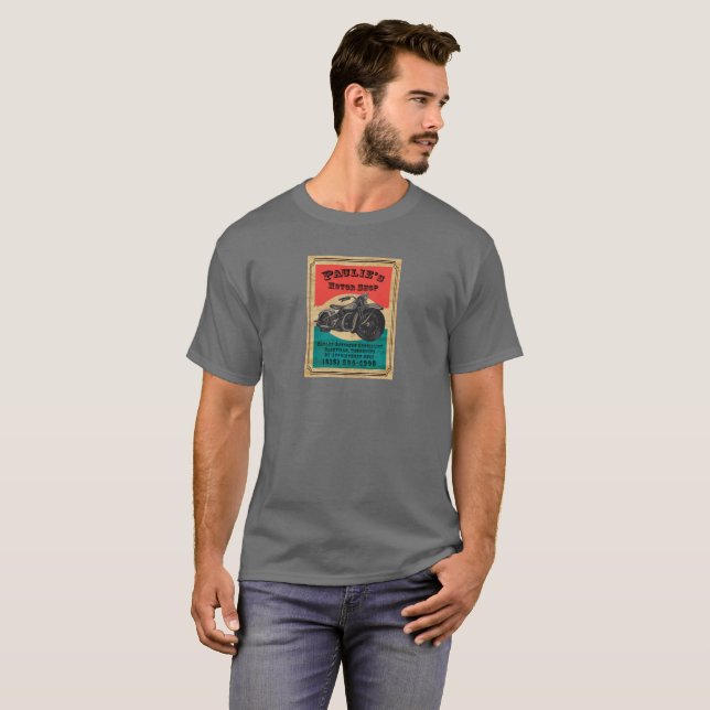 Camiseta Tienda del motor de Paulie (Anverso completo)