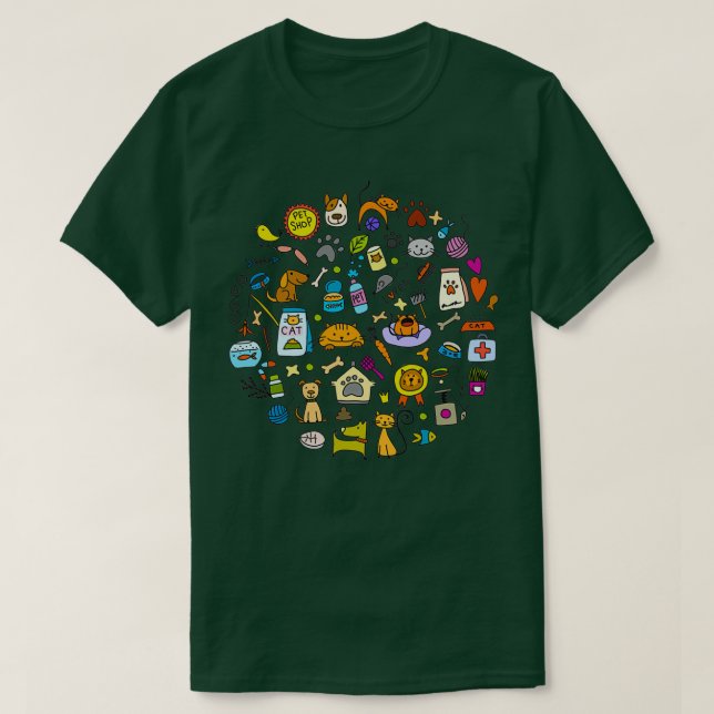 Camiseta tienda mascota (Diseño del anverso)