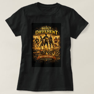 Camiseta Tienda ZOYNK Construida Diferente Sin Días Libres 