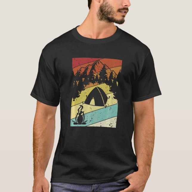 Camiseta Tiendas de campaña Retro Glamour Camping 2 (Anverso)
