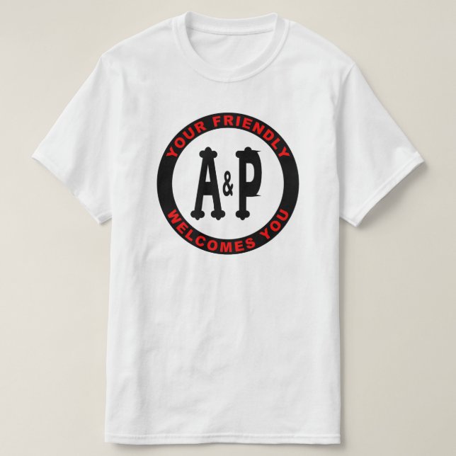 Camiseta Tiendas de comestibles A&P Illinois (Diseño del anverso)