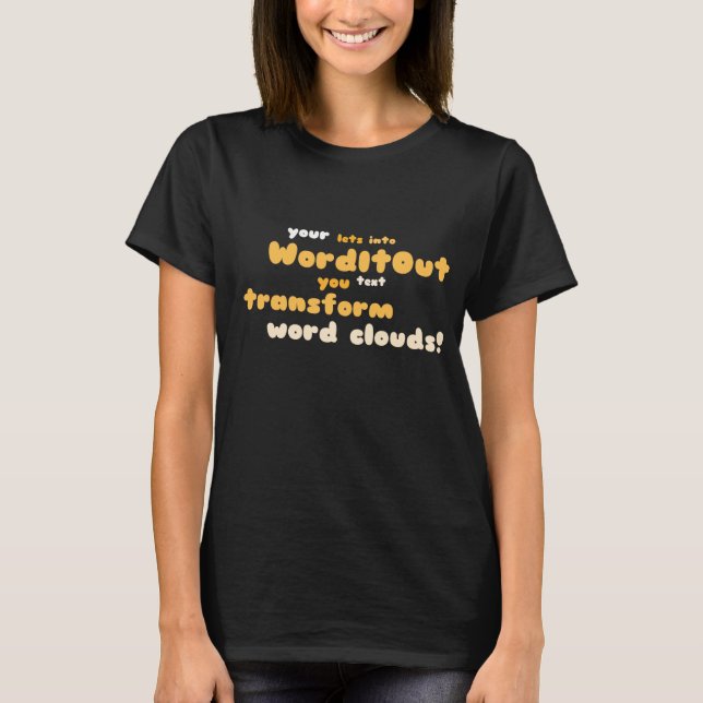 Camiseta Tiendas femeninas: disposición frontal (Anverso)