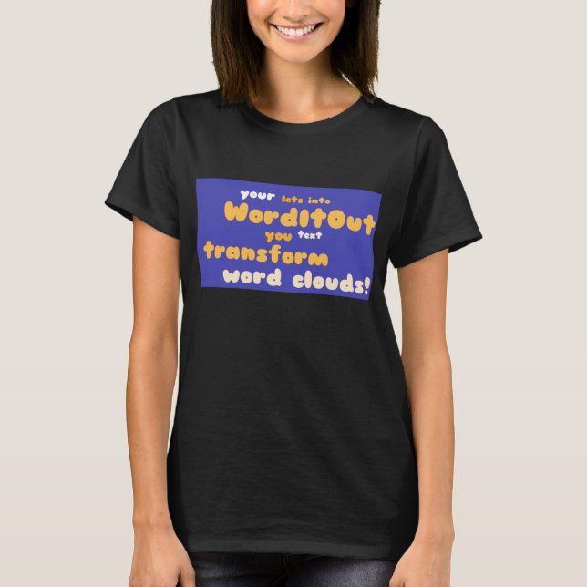 Camiseta Tiendas femeninas: disposición frontal (Anverso)
