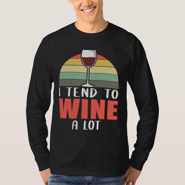 Camiseta Tiendo A Vino Un Gran Bebedor De Vino (Anverso)