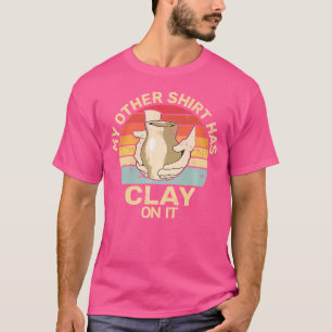Camiseta Tiene Arcilla En Él Escultura De Cerámica Alfarerí