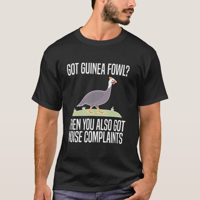 Camiseta Tiene ave de guinea pollo pájaro (Anverso)