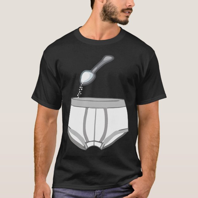 Camiseta Tiene azúcar en sus Britches Briefs Spoon Full (Anverso)