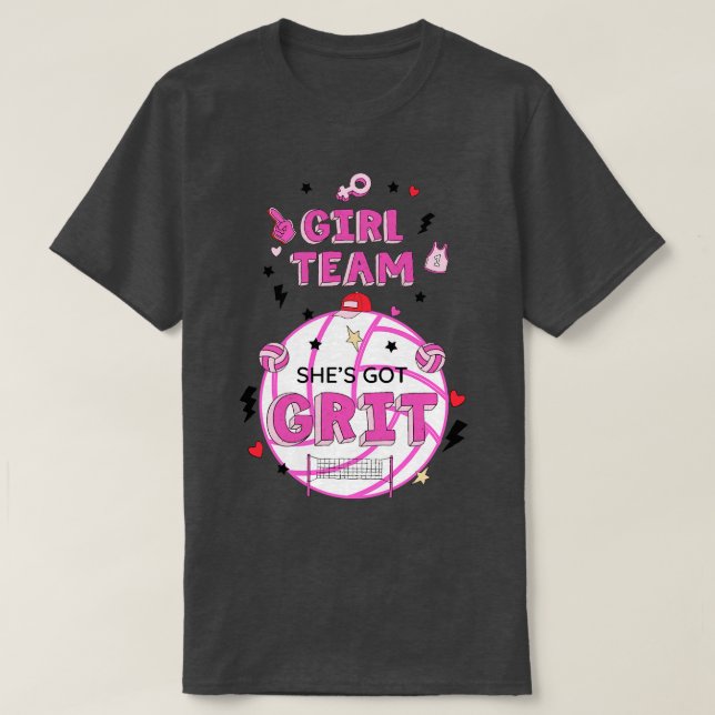 CAMISETA TIENE EL EQUIPO DE GRIT L (Diseño del anverso)
