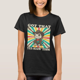 Camiseta Tiene ese Yee-haw’tismo divertido rana retro autis