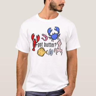 Camiseta ¿tiene mantequilla? Mariscos
