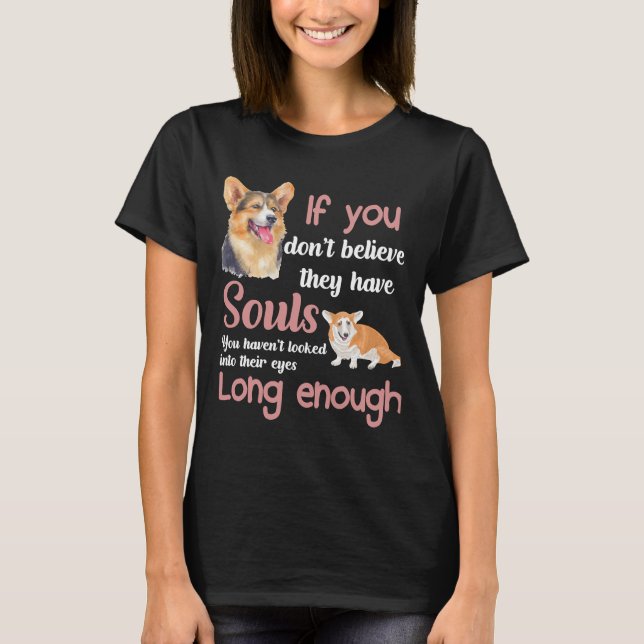 Camiseta Tienen Almas Pembroke Americano Corgi Anim (Anverso)