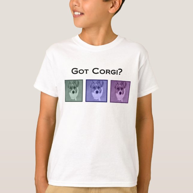 Camiseta ¿Tienes a Corgi? Niños con foto de Cute Corgis (Anverso)