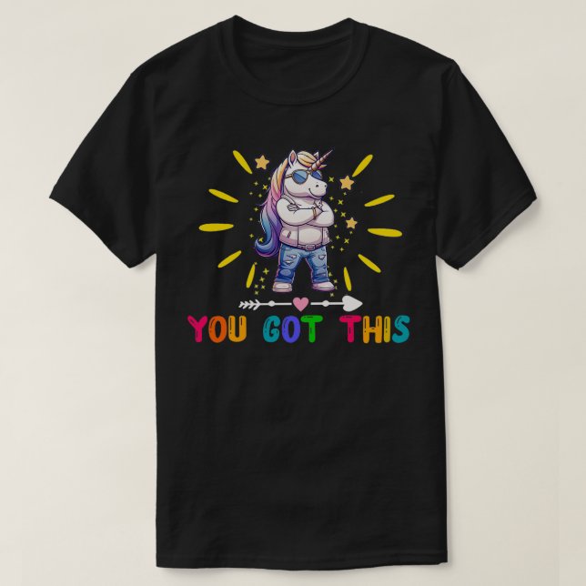 Camiseta Tienes Este Gracioso Día De Prueba De Estudiantes  (Diseño del anverso)