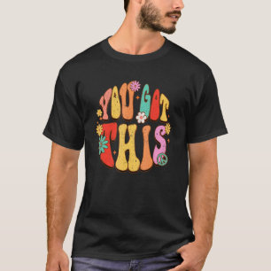 Camiseta Tienes este letrero de paz retro flores hippie 60s