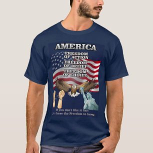 Camiseta Tienes la libertad (pintura digital)