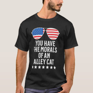 Camiseta Tienes La Moral De Un Gato Callejero Divertida Pre