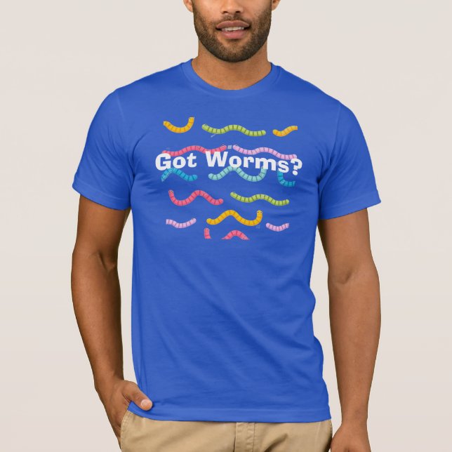 Camiseta ¿Tienes lombrices? (Anverso)
