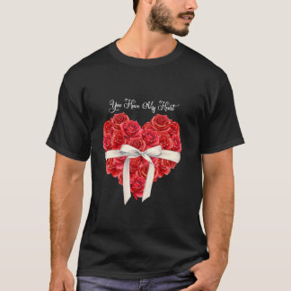 Camiseta Tienes mi corazón rojo día de San Valentín