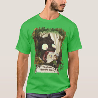 Camiseta Tienes ojos hermosos sobre el muro del jardín