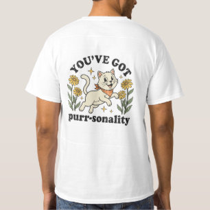Camiseta Tienes Personalidad con Purr - Divertido Gato Retr