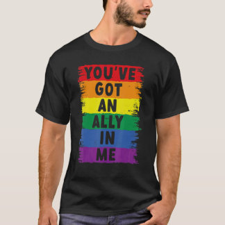 Camiseta Tienes un aliado en mí Orgullo Lgbt