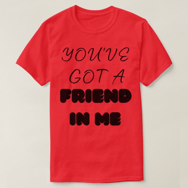 Camiseta tienes un amigo en mí (Diseño del anverso)