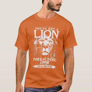 Camiseta Tienes un león dentro de esos pulmones Alaba al Se
