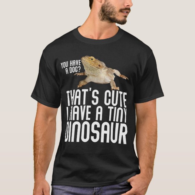 Camiseta Tienes Un Perro Que Tengo Un Dragón De Dinosaurio  (Anverso)