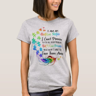 Camiseta ¿Tienes una hija autista o un hijo? Hermana