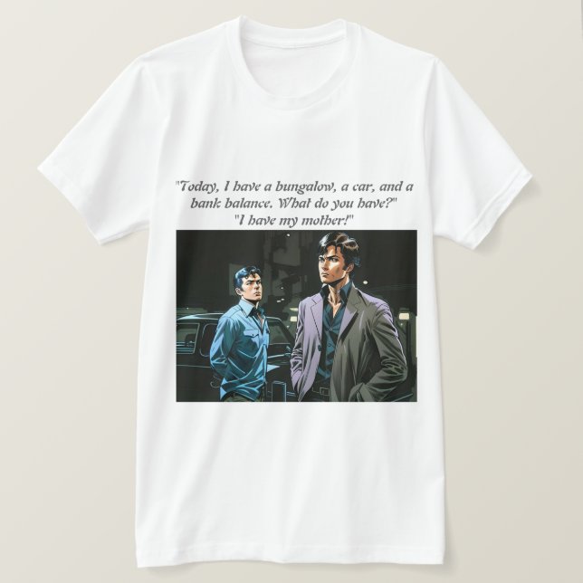 Camiseta ¿Tienes una supermamá?" (Anverso del diseño)