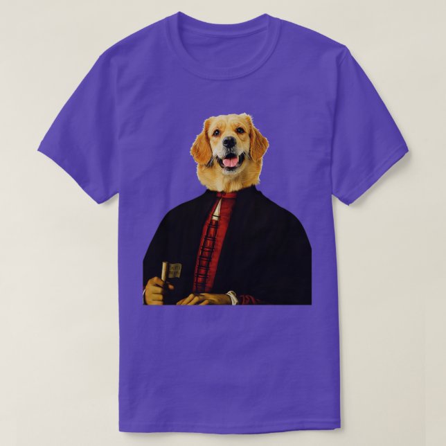 Camiseta tierno recuperador de oro Distinguir a los Mascota (Diseño del anverso)