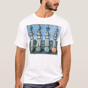 Camiseta Tierra, agua, aire, fuego - elementos alquímicos