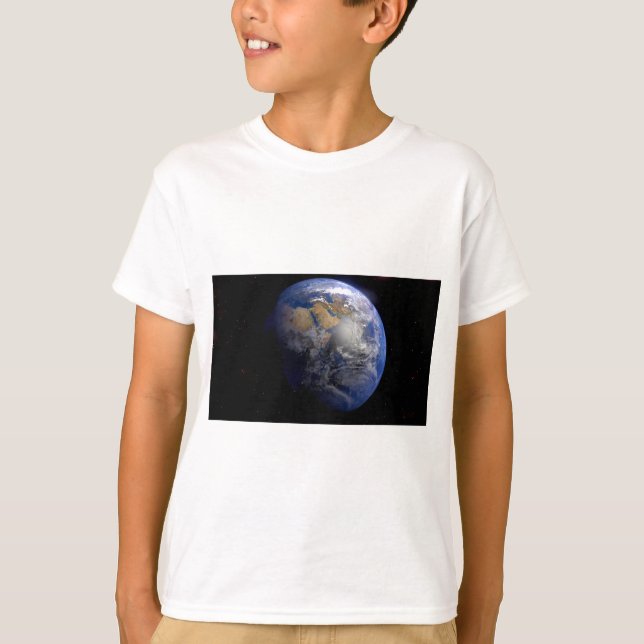 Camiseta Tierra Azul desde el espacio Inspirador (Anverso)