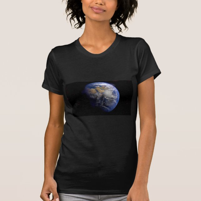 Camiseta Tierra Azul desde el espacio Inspirador (Anverso)