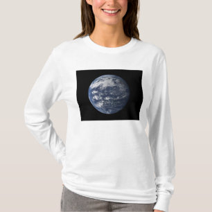 Camiseta Tierra completa centrada sobre el Océano Pacífico