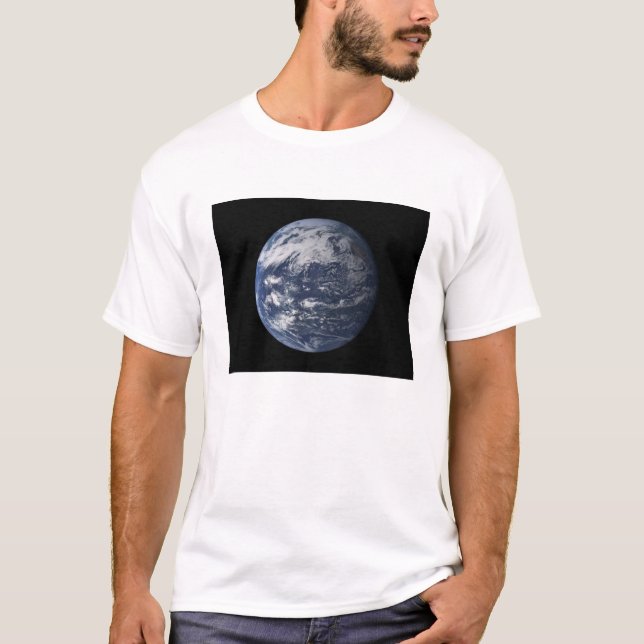 Camiseta Tierra completa centrada sobre el Océano Pacífico (Anverso)