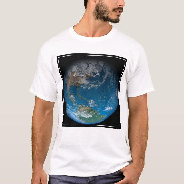 Camiseta Tierra Completa Con América Del Norte Y Del Sur. (Anverso)