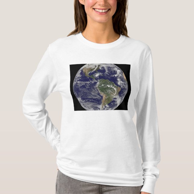 Camiseta Tierra completa que muestra el huracán Paloma (Anverso)