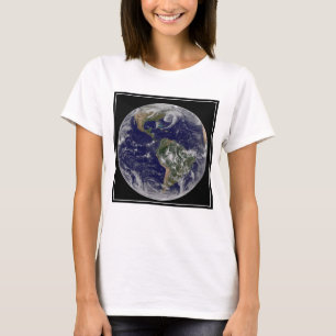 Camiseta Tierra completa que muestra sistemas de baja presi