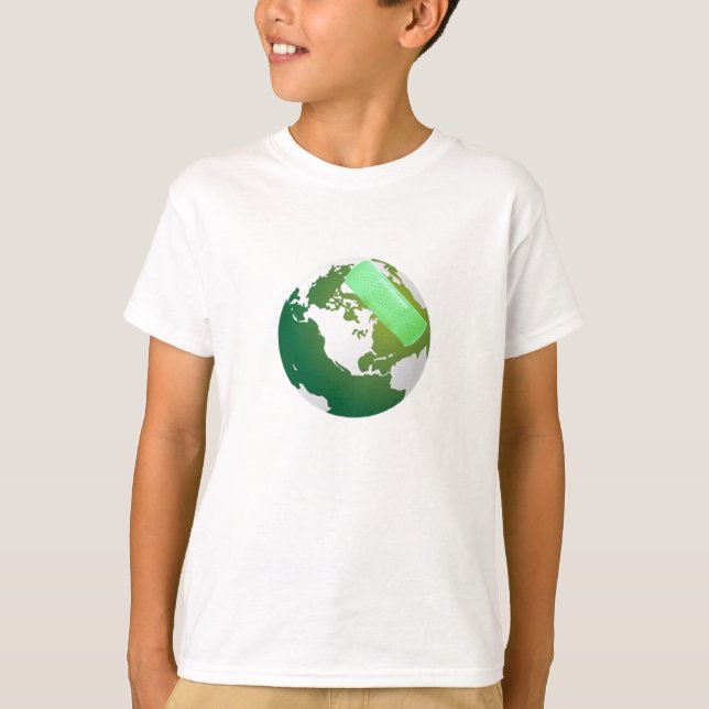 Camiseta Tierra con banda verde (Anverso)